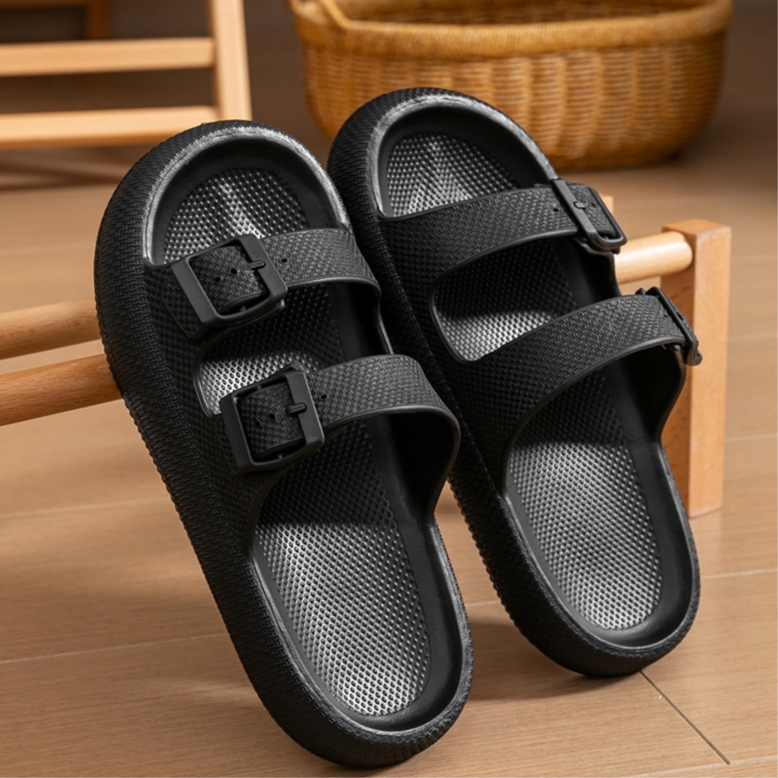 Ciabatte Uomo Men's Outdoor Fashion Sandali di Suola Spessa - Pantofole Doccia Antiscivolo per Bagno, Casa Leggera E Confortevole-coffee-36-37