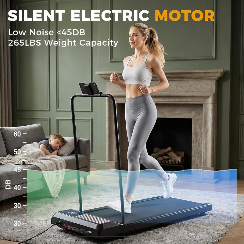 Gkyet Walking Treadmill Pad with Incline, 2.5 HP Under Desk Treadmill image 2