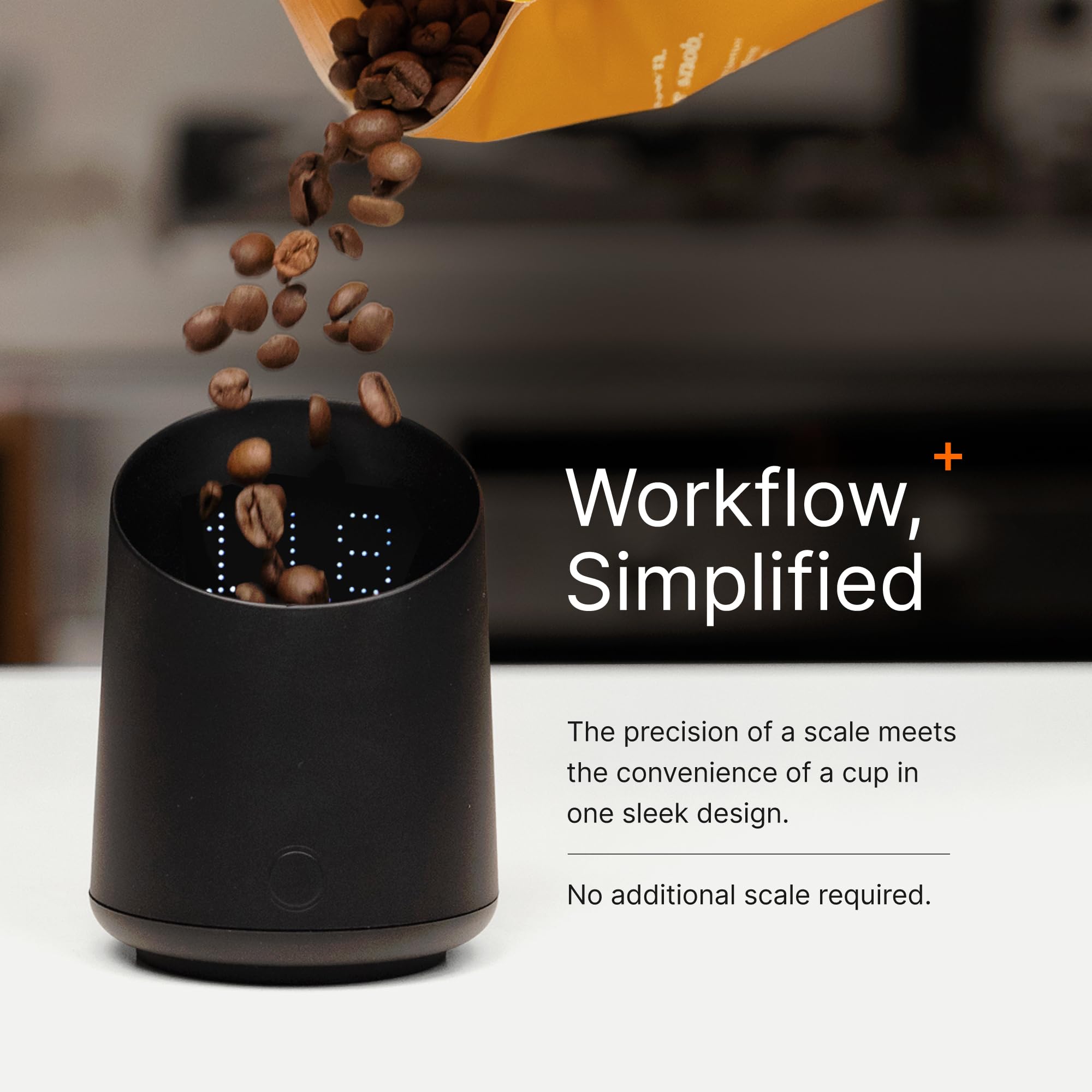 Subminimal Subscale| Digital Coffee Dosing Cup, Invisible LED