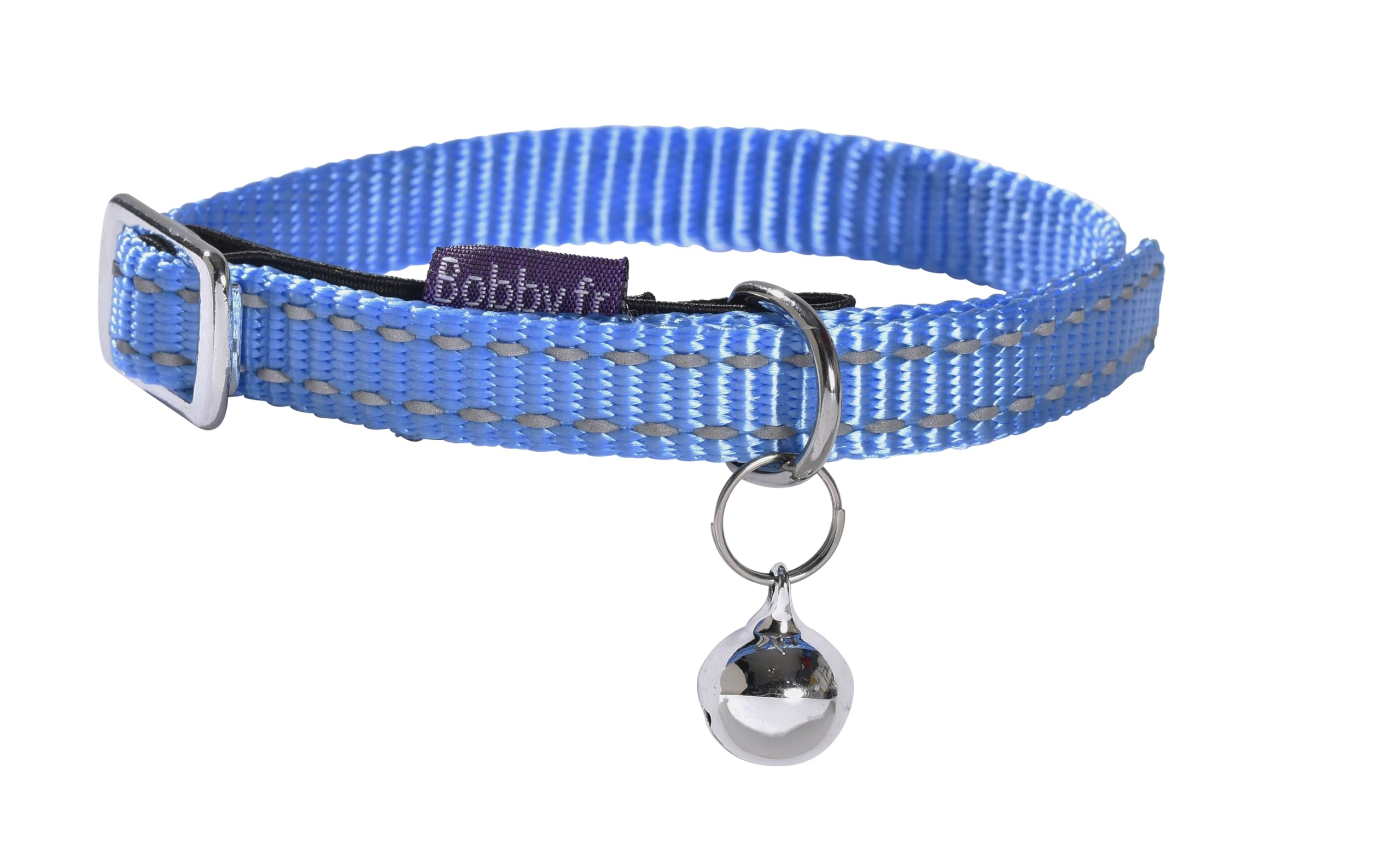 Bobby "safe" Blue Reflective Cat Collar