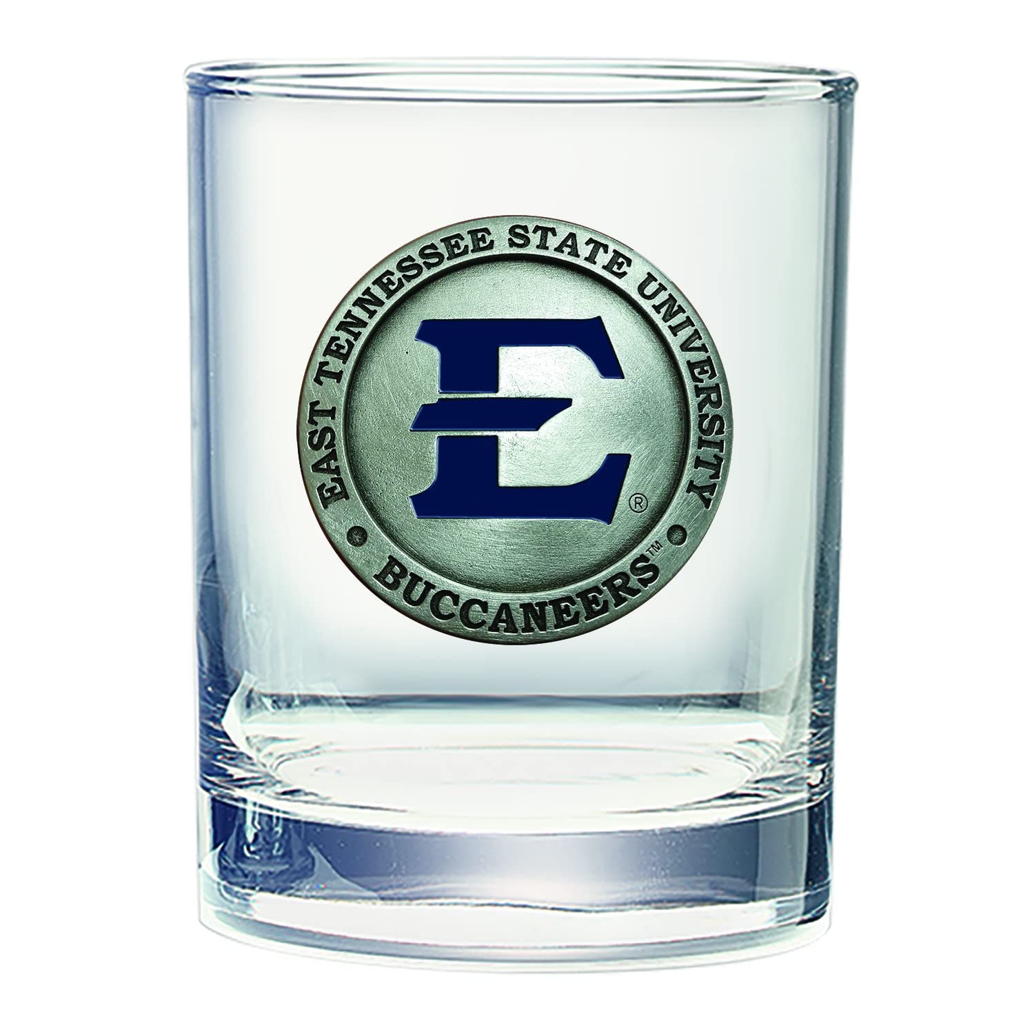 Heritage Pewter Eastern Tennessee State Double Old Fashion | Double Rocks Glass 14 OZ for Liquor | Expertly Crafted Pewter Glass
