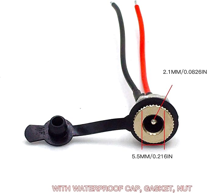 Conector Jack 5.5x2.1mm para DC - Paquete de 6 miniatura 7