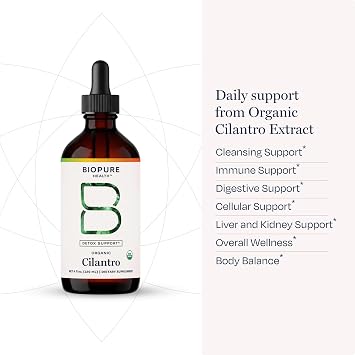 Biopure Health Cilantro | Organ & Detox Support | 120 Servings