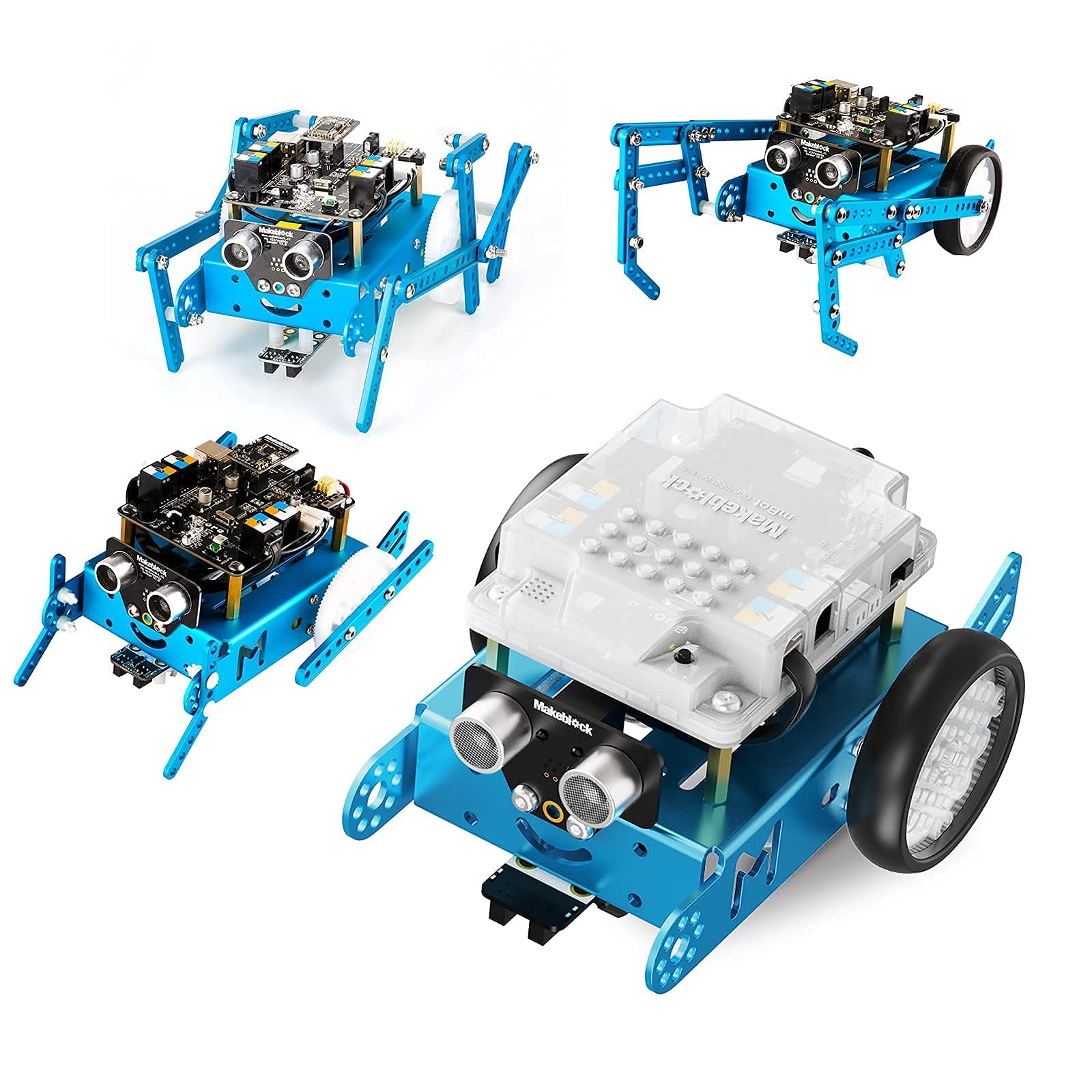Makeblock mBot Robot Kit with Six-Legged Add-on Pack, Metal DIY Robots for Kids with APP Remote Cont