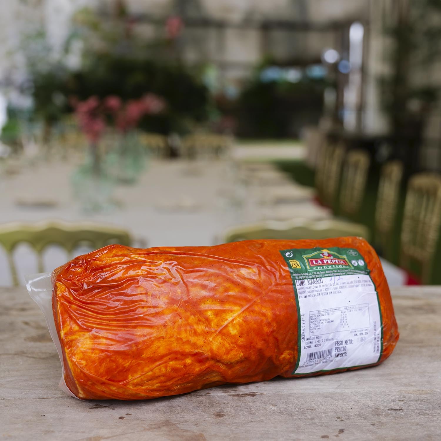 EMBUTIDOS LA PEPITA – Lomo Adobado Natural de Cerdo Media Pieza | Formato 1650 Gr | Receta Tradicional con Pimentón, Ajo y Hierbas Aromáticas | Producto Español | Envasado al Vacío