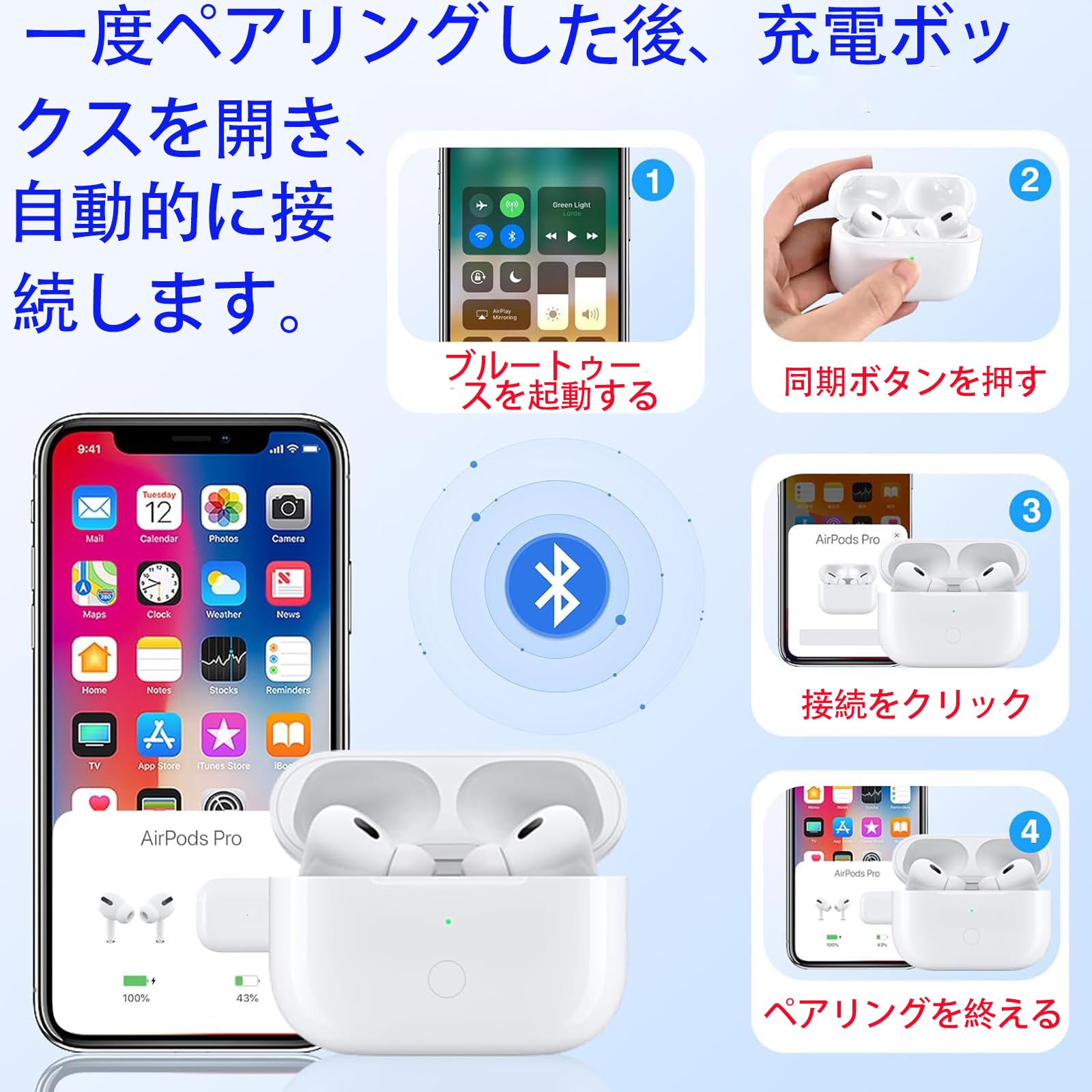 Amazon | AirPods Pro 第1世代・第2世代対応 ワイヤレス充電
