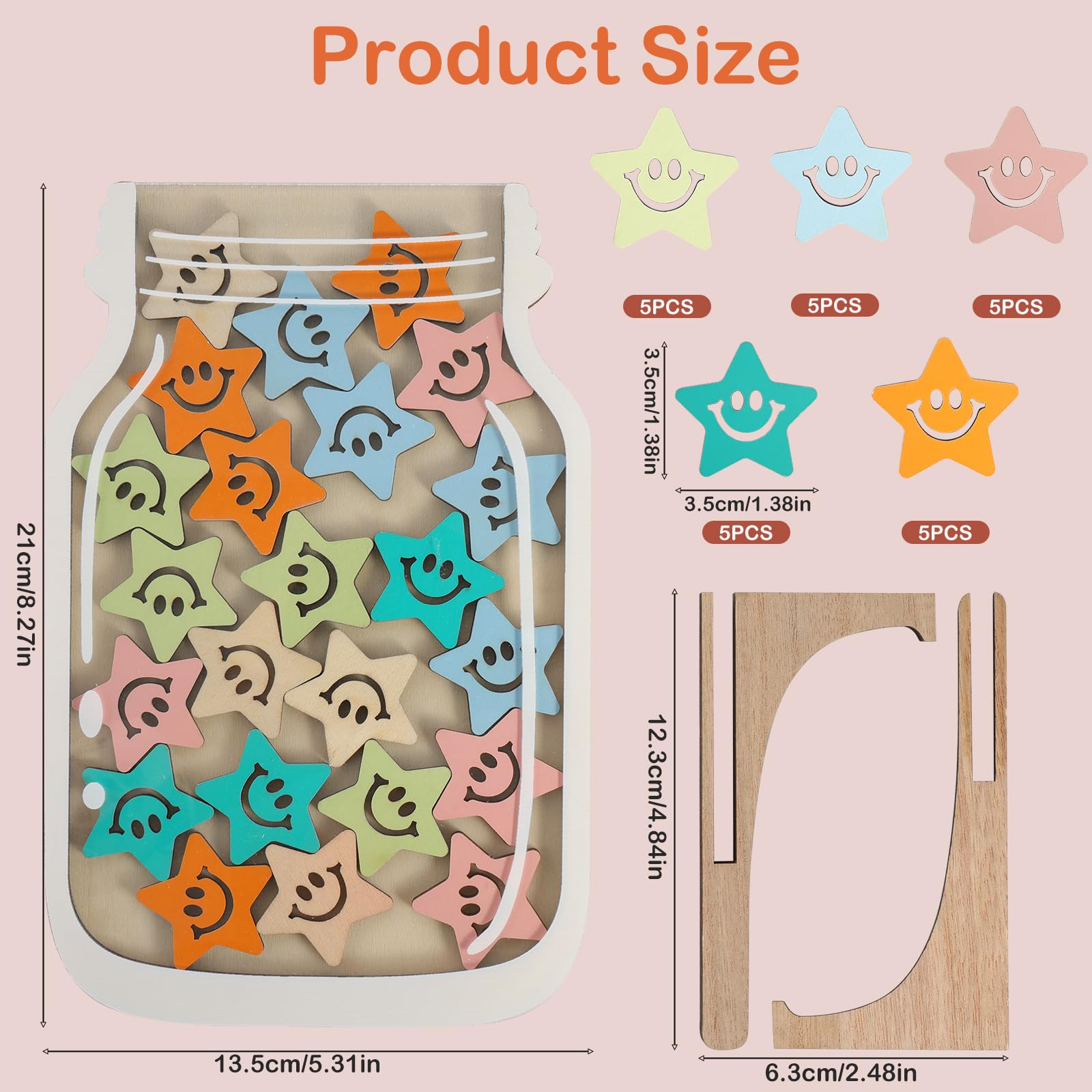 Barattolo Delle Ricompense A Forma Di Panda Con 30 Gettoni In Legno - Tabella Motivatore Per Bambini, Per Faccende Domestiche, Addestramento Al Vasino E Comportamento Positivo