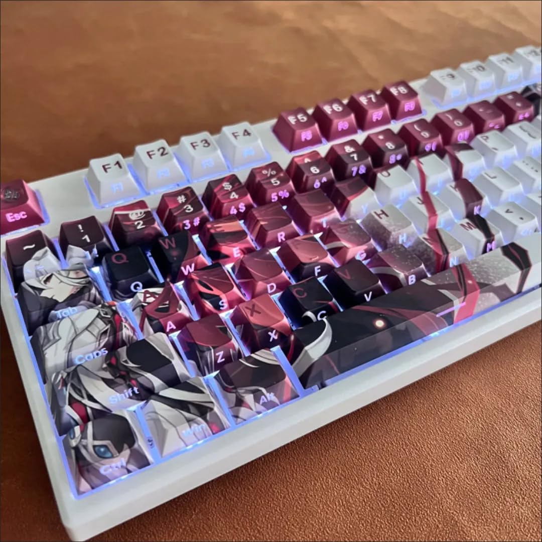 Amazon.co.jp: 原神 アルレッキーノ キーキャップ pbt げんしん