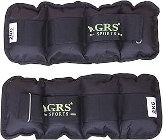 GRS Wrist/Ankle Weights 4 kg (2 kg Each x 2 pc), rubber, black