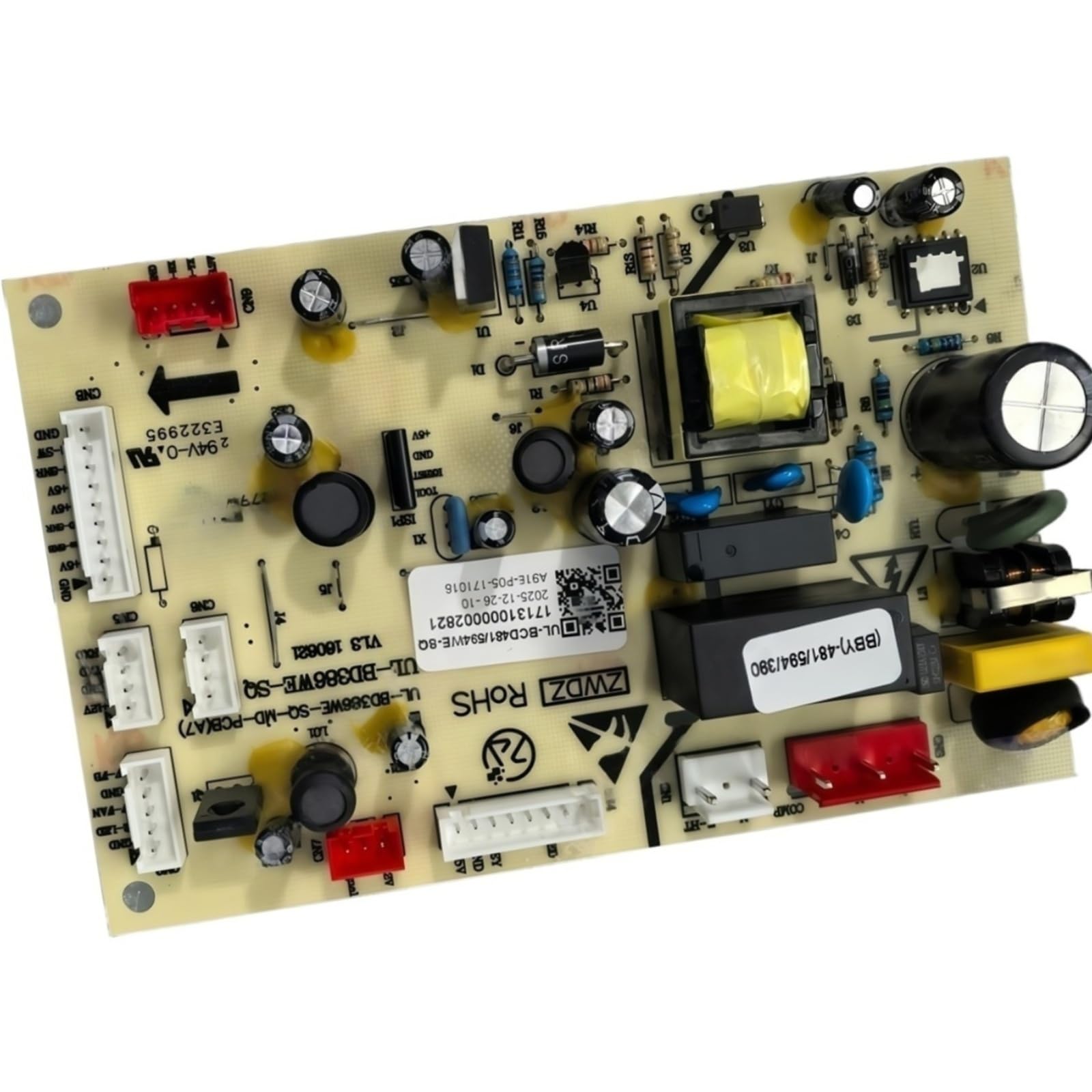Tablero principal del refrigerador, compatible con Midea 17131000002821,