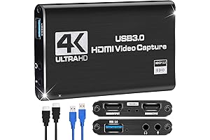 Capture Card 1080P 60FPS USB 3.0 Video Capture HDMI Live Streaming Game Capture Card
