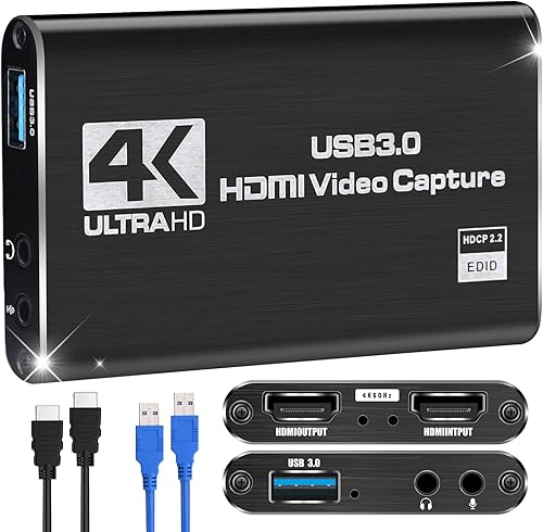 Tarjeta de captura, tarjeta de captura de video HDMI, tarjeta de captura de interruptor, tarjeta de captura de juegos HDMI a USB para transmisión de