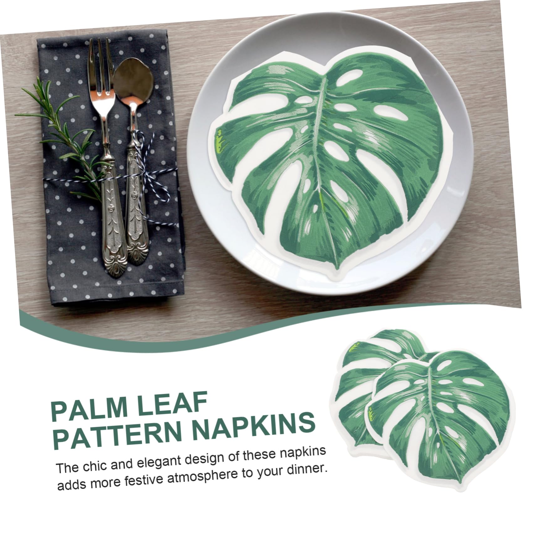 4 Piezas Servilletas Tropical Desechables para Fiestas Bodas y Resistentes