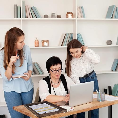 Miniatura 6 de Organizador de bandejas de papel de 11 x 17 pulgadas bandeja de escritorio de tamaño legal organizador de bandeja de papel de madera carpeta de