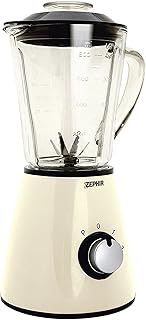 MEDIA WAVE store Frullatore elettrico vintage ZEPHIR caraffa in vetro da 1 litro 500 watt ZHC489 (Verde Tiffany)