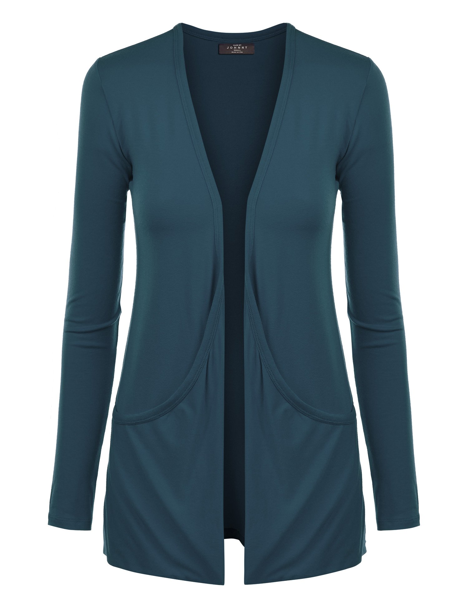 MBJ Womens Draped Pocket Cardigan