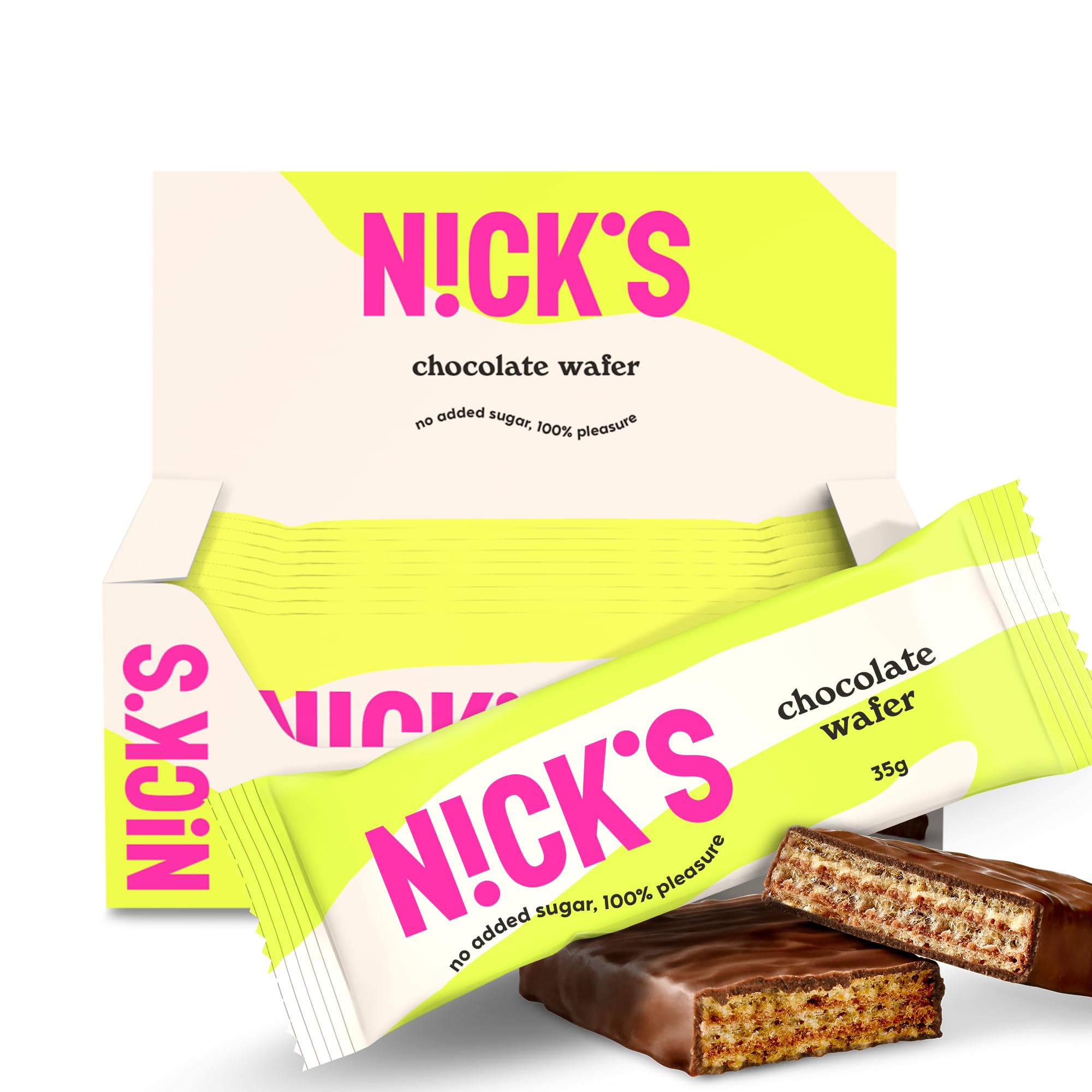 N!CK'S Chocolate Wafer 35 g (9er Pack)