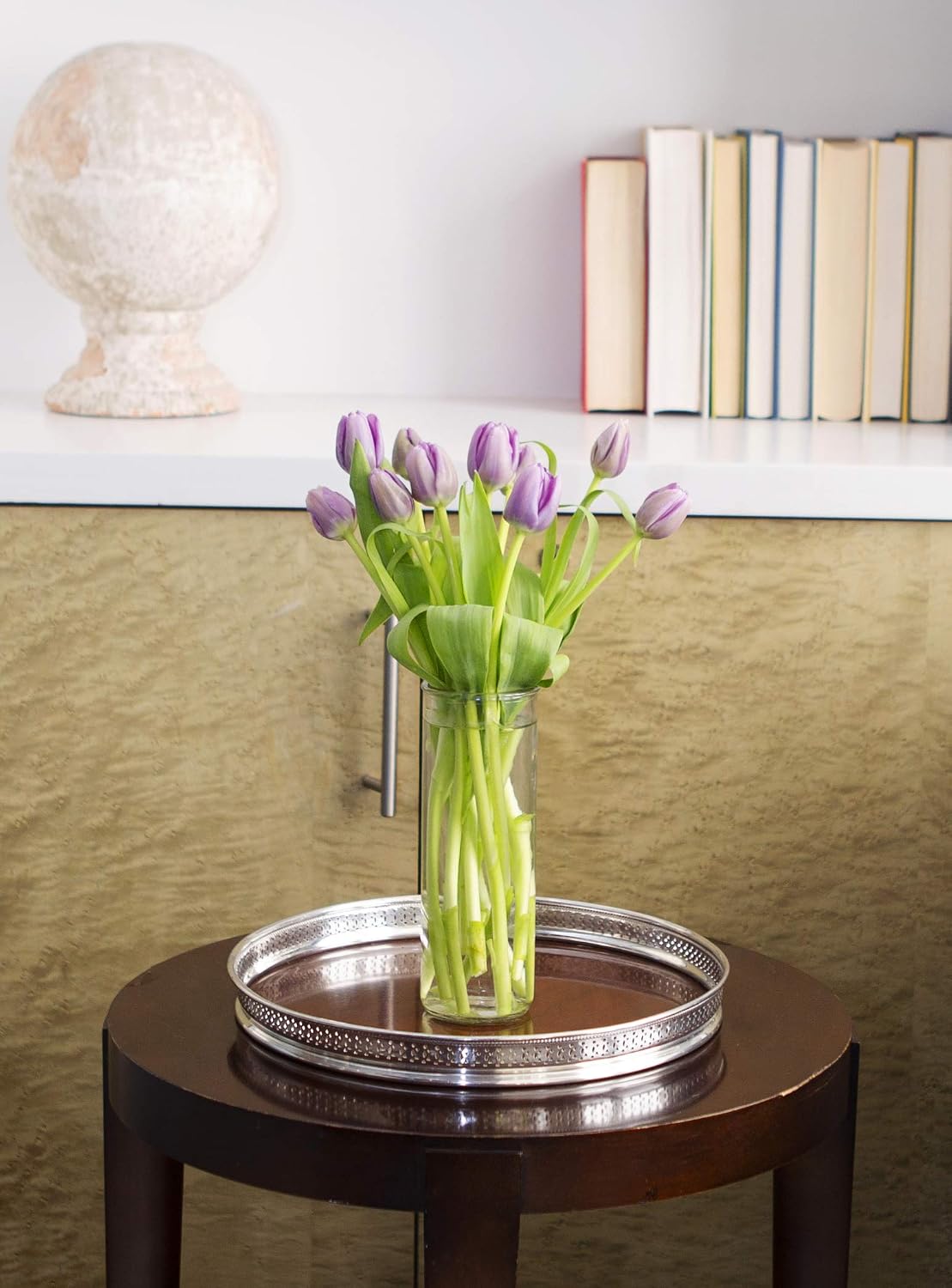 KaBloom - Bouquet of Fresh Purple Tulips Without Vase - Fresh Flowers for Birthday, Valentine's & Mother's Day