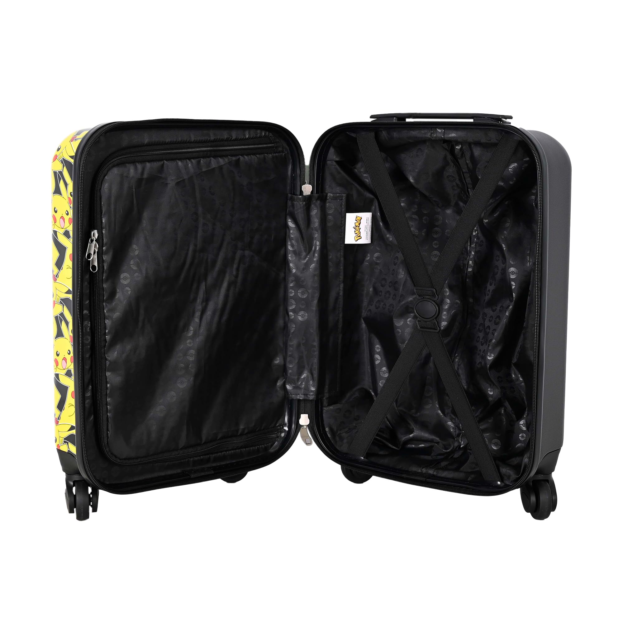 TOYBAGS Pokemon Valise de Cabine - 4 roulettes Pivotantes et Multidirectionnelles - Double roulettes Individuelles - Très Robuste - avec Poignée Extensible - 50 x 34 x 21 cm - Coloré - Valise