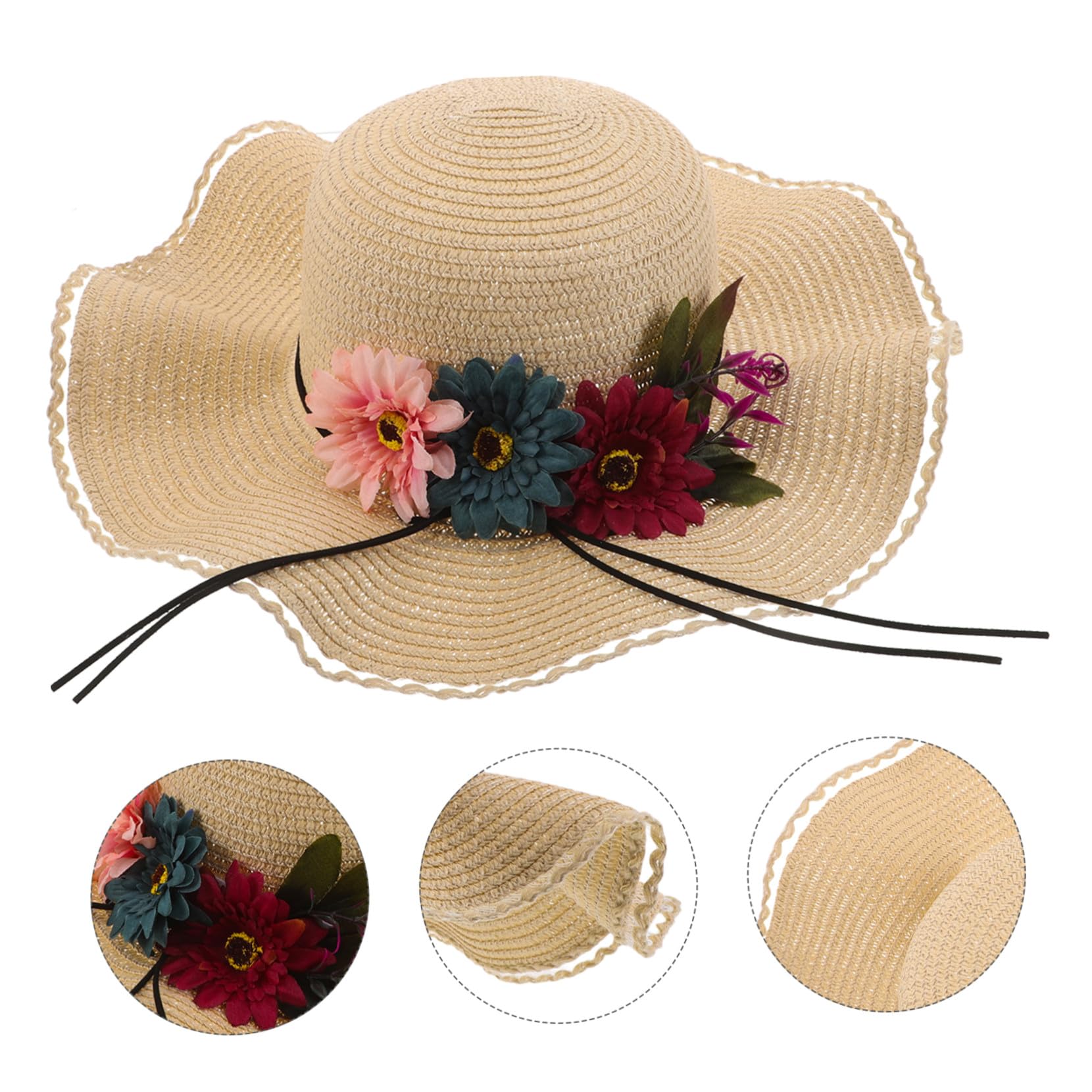 Sombrero de Plegable para Mujer Protección UV con Girasol ala Ancha Transpirable para Playa Senderismo y Verano al Aire