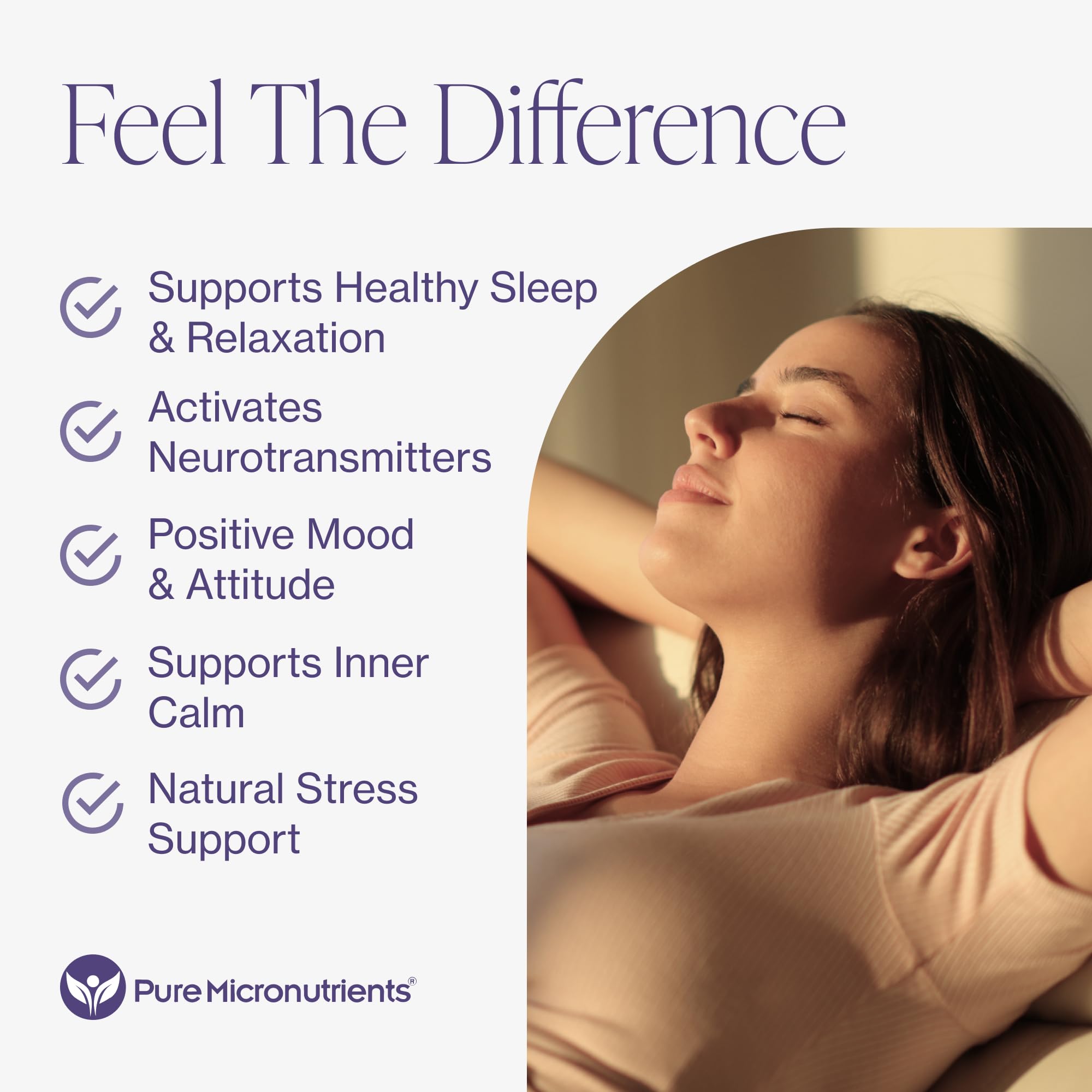 Pure 5-HTP (5-Hydroxytryptophan) Plus GABA Supplement - for Sleep, Mood & Stress Management - 60 Veggie Caps