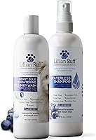 Vista 11 de Lillian Ruff Fórmula PRO Berry Blue Brightening Set de Champú y Acondicionador para Perros - Blanqueador de Calidad Profesional para Exposiciones