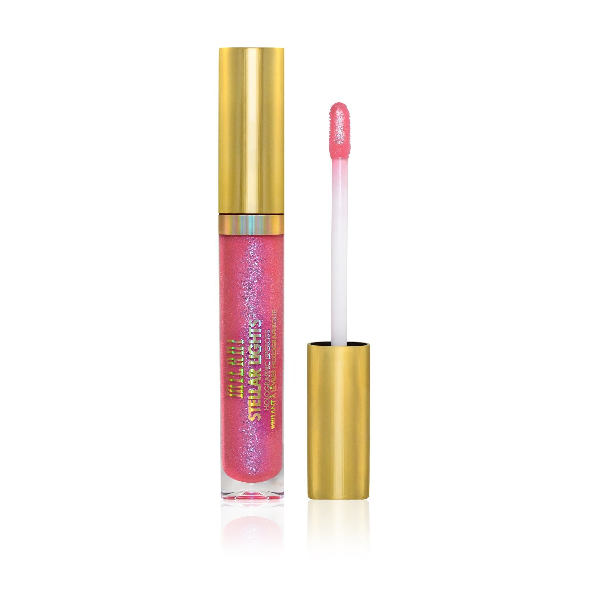 MilaniStellar Lights Holographic Lip Gloss - 04 Prismatic Pink (0.12 Fl oz / 3.6 ml)