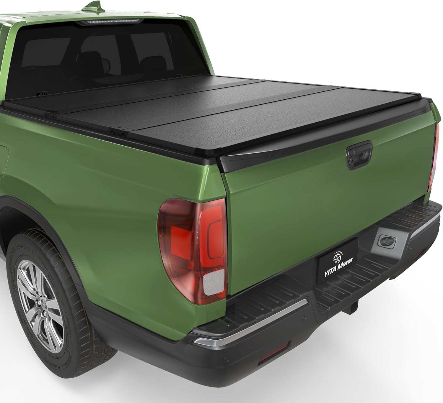 YITAMOTOR FRP Hard Tri-fold Truck Bed Tonneau Cover Fits for 2017-2026 Honda Ridgeline, Fleetside 5 ft Bed