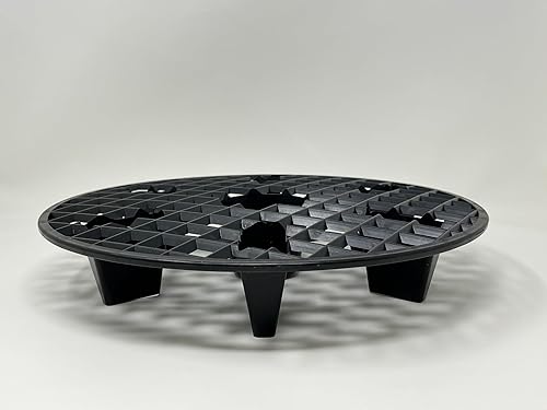 Miniatura 2 de Elevadores de macetas naturales de 13 pulgadas para plantas para interiores y exteriores, soporte para macetas de tela de plástico, soporte elevador