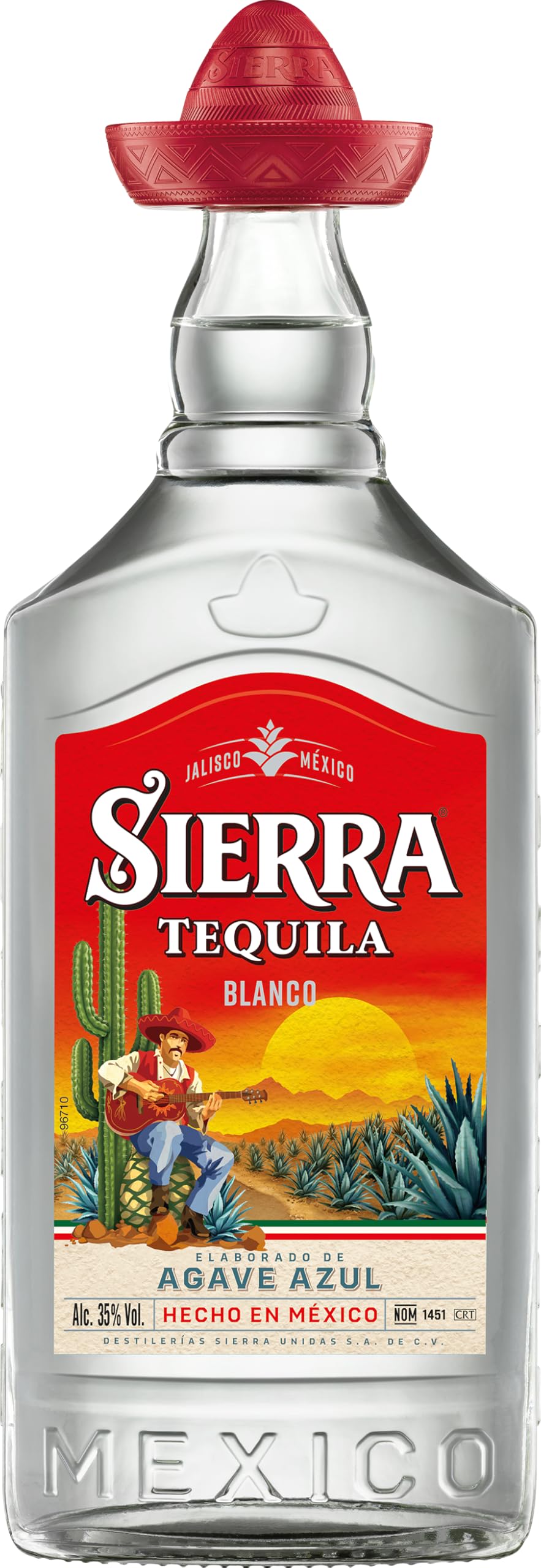 Sierra Tequila, Blanco Tequila | 70 cl | 35% ABV | Fresh Agave & Pepper With Citrus Notes | Ideal As A Shot With Lemon Juice & Salt Or In A Margarita