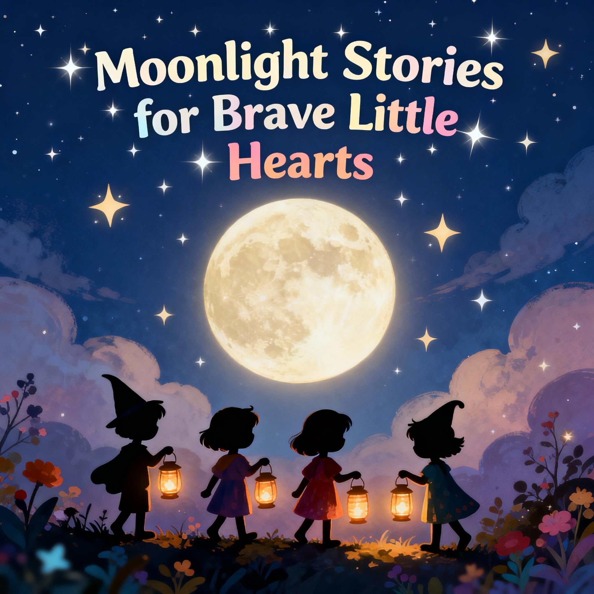 Moonlight Stories for Brave Little Hearts: Enchanting Bedtime Tales to Inspire Courage and Wonder (English Edition)