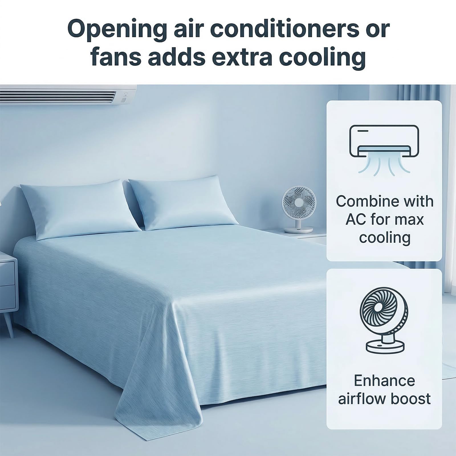 Coperta Rinfrescante Estiva, 2 in 1 Coperta Estiva, Giapponese Arc-Chill | Questa coperta rinfrescante è una rivoluzione per chi soffre il caldo e per coloro che combattono la sudorazione notturna.