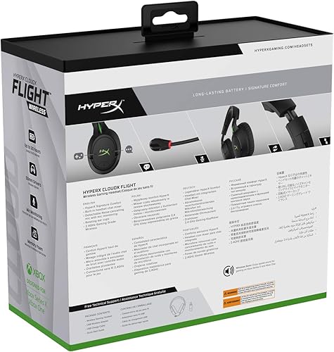 Miniatura 7 de HyperX CloudX Flight Wireless Gaming Headset, Official Xbox Licensed, Compatible with Xbox One and Series XS, Game and Chat Mixer, Memory Foam,