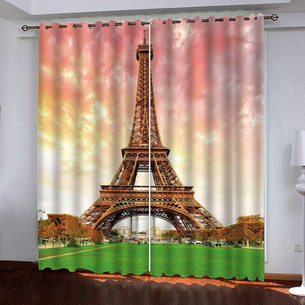 Rideaux occultants anti-chaleur pour le froid et le chaud | Lot de 2 rideaux opaques 132x225