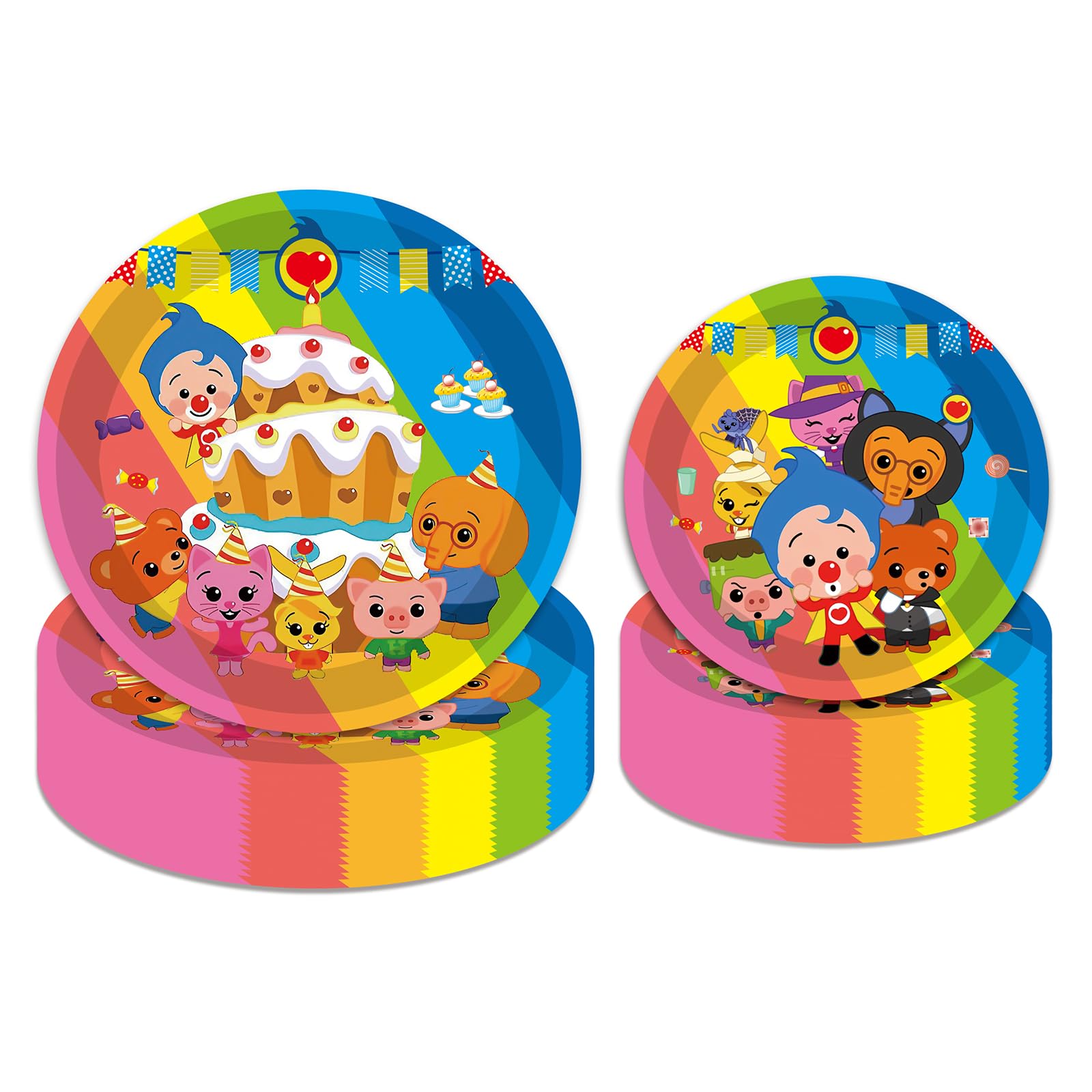 Cute Mouse Birthday Party Supplies - 16 Plates, 20 Napkins, Tablecloth, Decorations - View #5