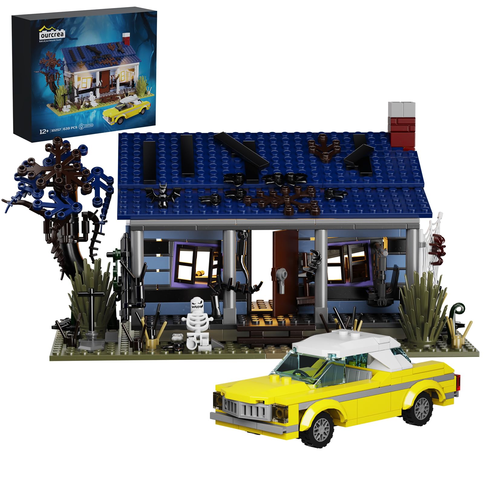 ZIQILIGHTING The Evil Dead House Building Set with Light, Horror Movie Collectible Toy, Devil Architecture Gift For Fans, 8+ Kids and Adult (639PCS)