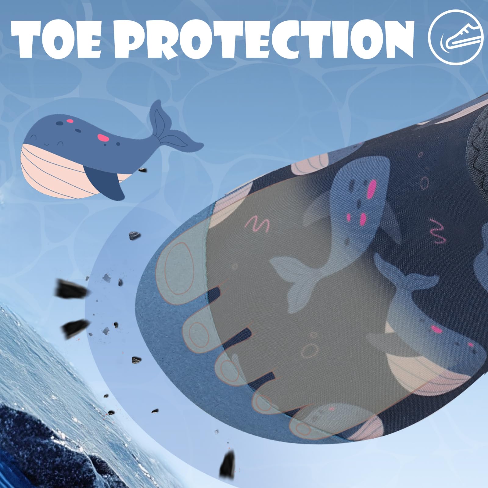 WateLves Badeschuhe Baby Kinder Wasserschuhe Jungen Schwimmschuhe Mädchen Strandschuhe Badesoken Kleinkind Aquaschuhe Barfuss Schuhe gr 14-31