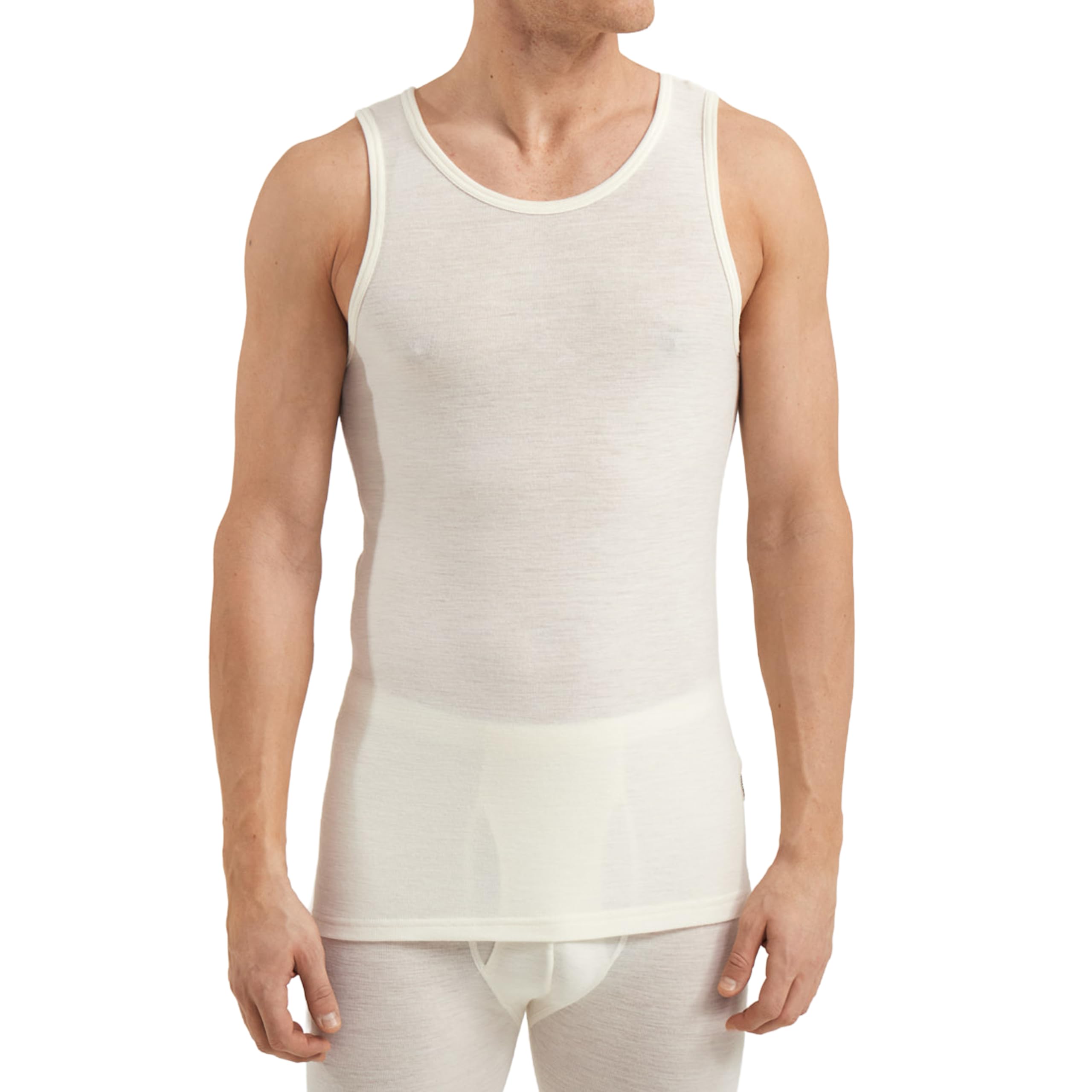 DILLING Men's Merino Wool Vest - Base Layer Top Nature XXL