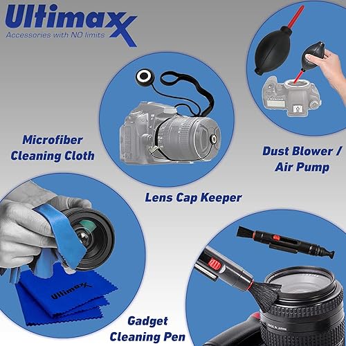 Miniatura 9 de Ultimaxx Paquete esencial + Panasonic Lumix G Vario 0.551-5.512 in f3.5-5.6 II ASPH. Lente O.I.S. Power O.I.S. + accesorio de lente teleobjetivo