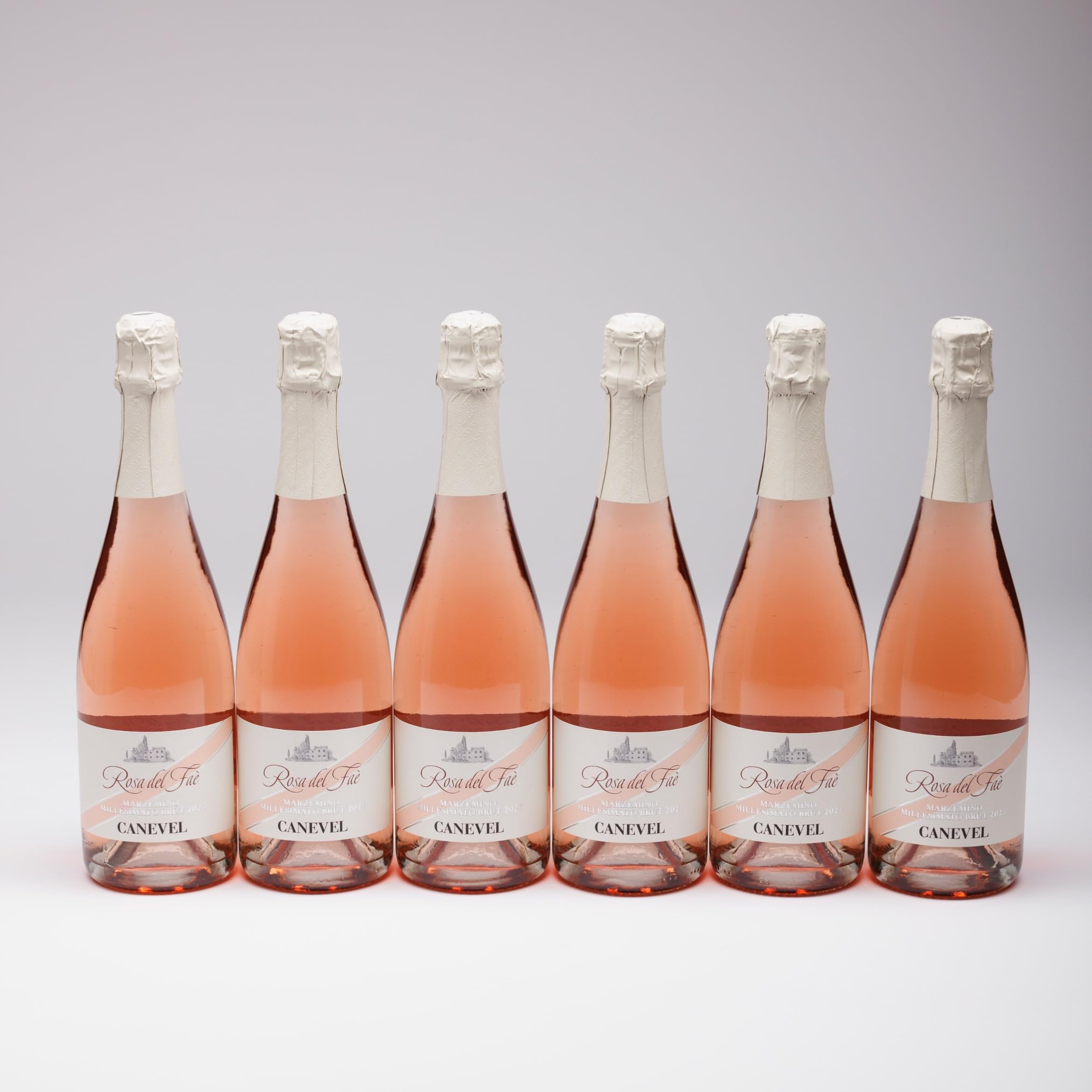 CANEVEL "ROSA DEL FAÈ" 2024 | Spumante Rosé Marzemino Millesimato Brut | 6x750 ml | caja de 6 botellas