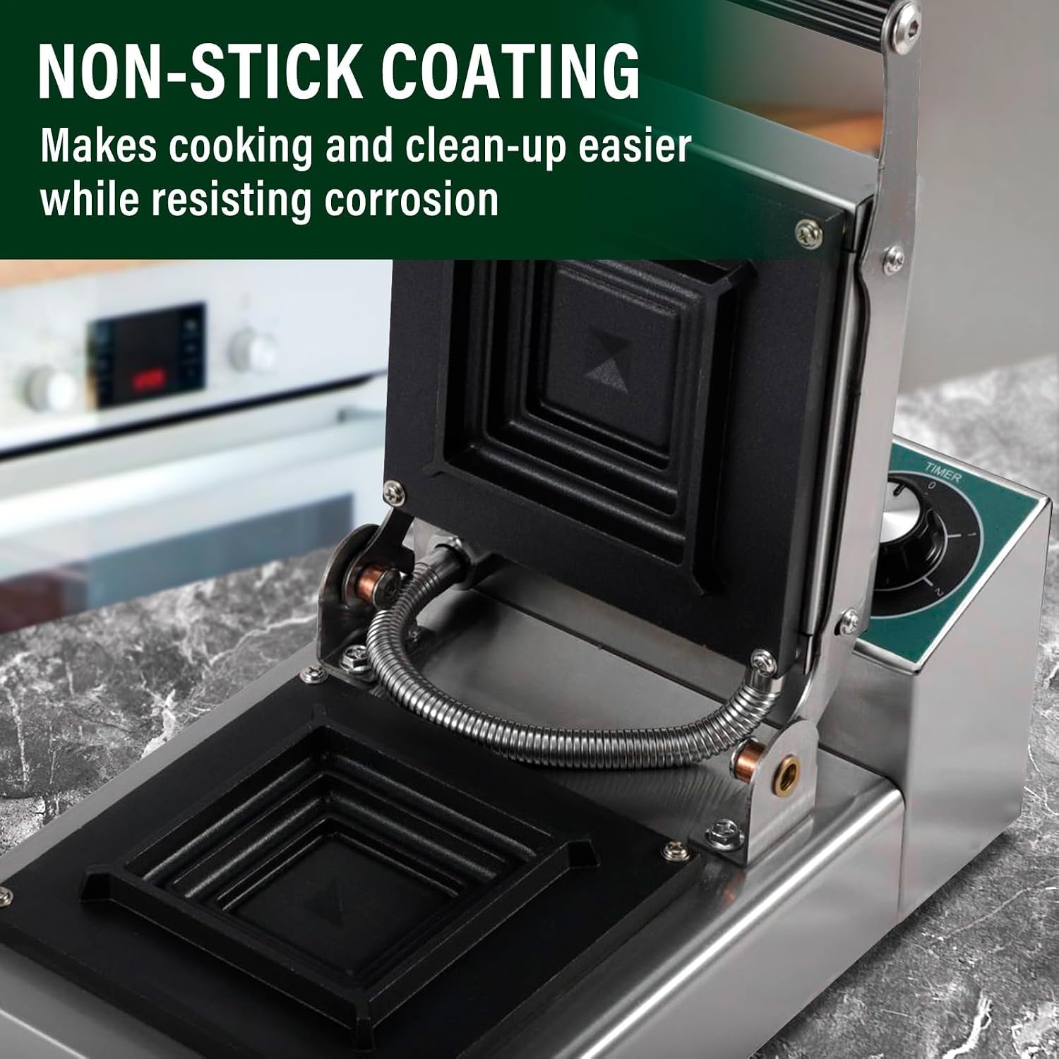 1000W Non-Stick Sandwich Maker & Griller - Versatile Hot Press for Perfect Bacon, Steak & Hamburger - Quick Meal Solution with Indicator Lights - Easy & Efficient Cooking