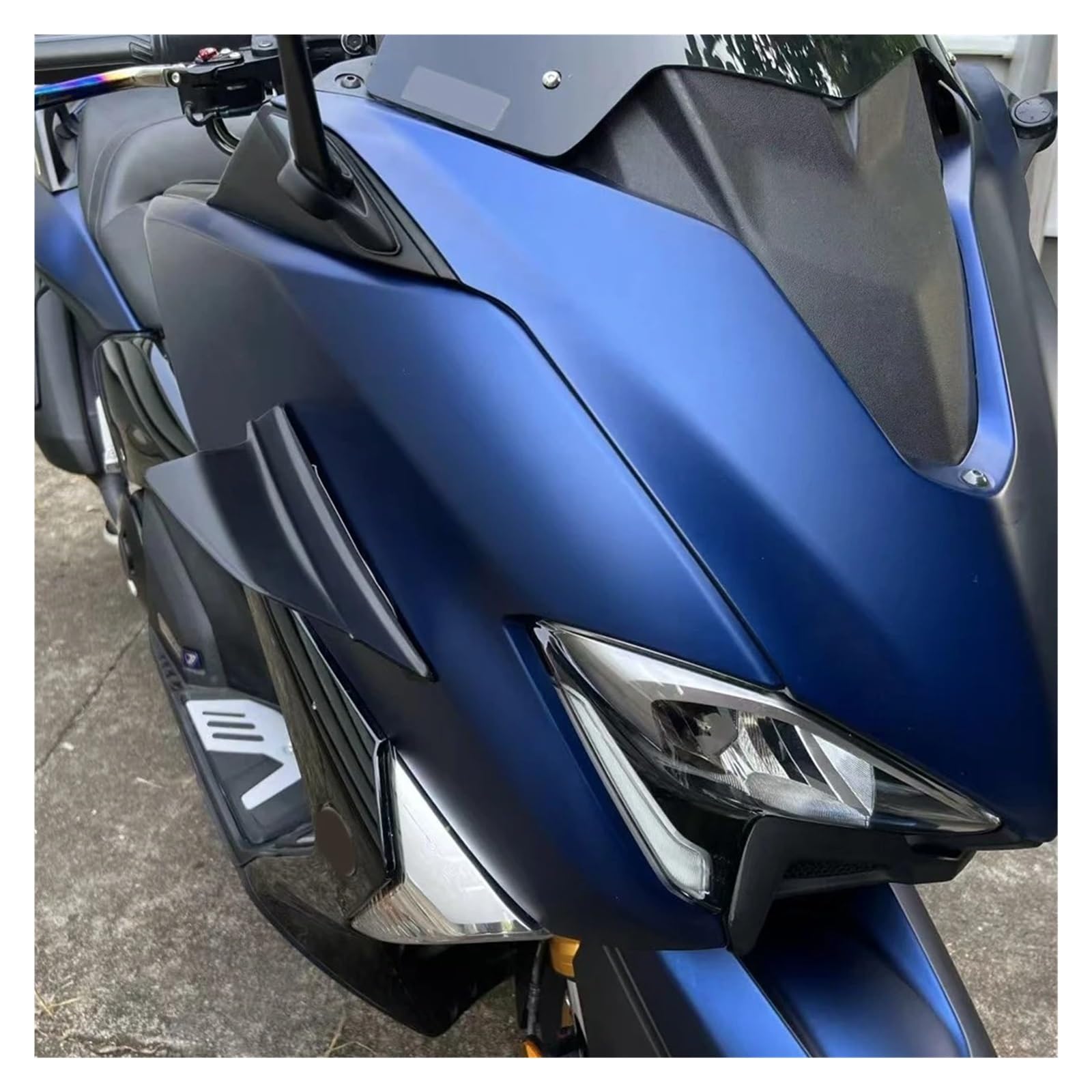 Spoiler anteriore moto Per TMAX 530 TMAX530 2012-2019 TMAX 560 TMAX560 2019-2021 Aletta Per Motocicletta Aletta Laterale Aerodinamica Spoiler(Carbon fiber pattern)