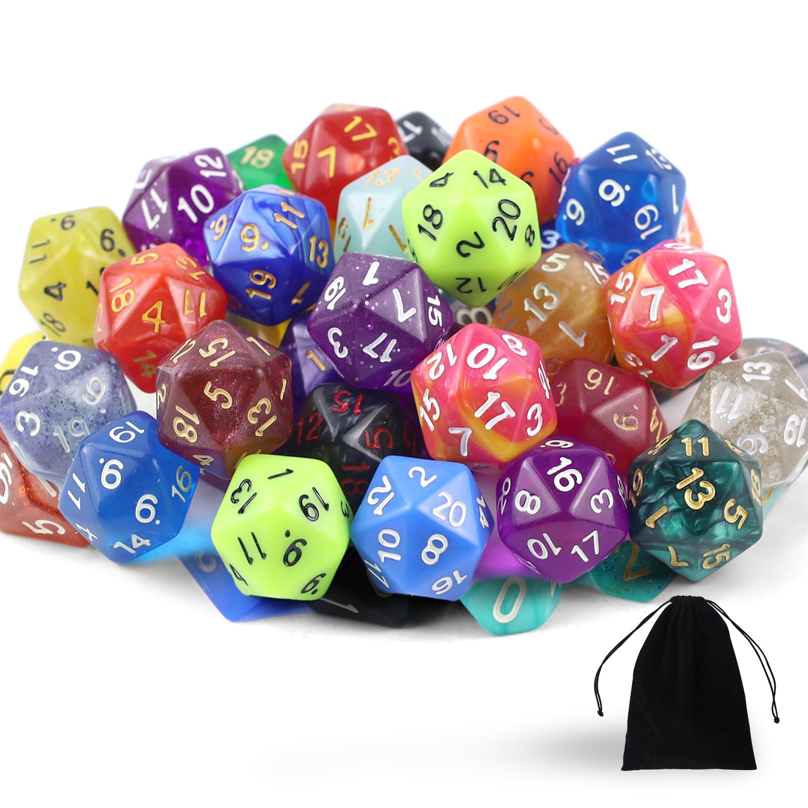 Set De 7 Dés D&D En Résine – Bords Sharp Edge, Boîte Métal Incluse – Artisanaux, Pour Donjons & Dragons, Pathfinder, MTG