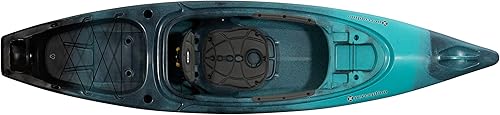 Perception Sound 10.5  Siéntese dentro de kayak para pesca y diversión  Dos soportes para cañas  Gran almacenamiento trasero  10' 6"