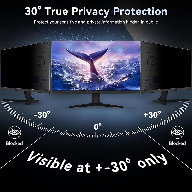Protescreen 22 hüvelykes monitor képernyővédő fólia számítógép kijelző védelem anti-glare bevonattal