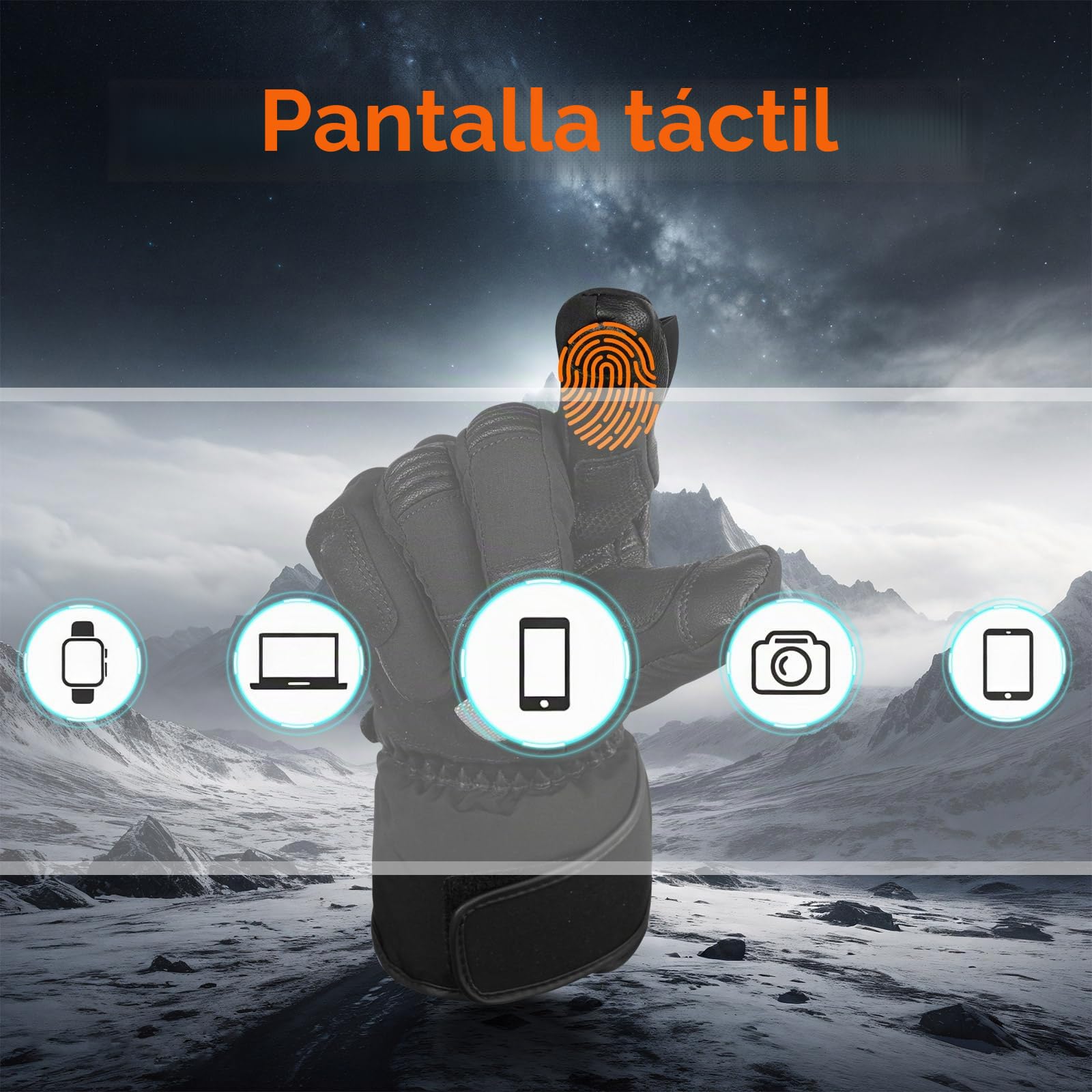 Sun Will Guantes Calefactables Moto, Guantes de Invierno para Hombres y Mujeres Impermeables en Activadas al Aire Libre Esquí Motociclismo Pesca Senderismo Caza,para Artritis Raynaud