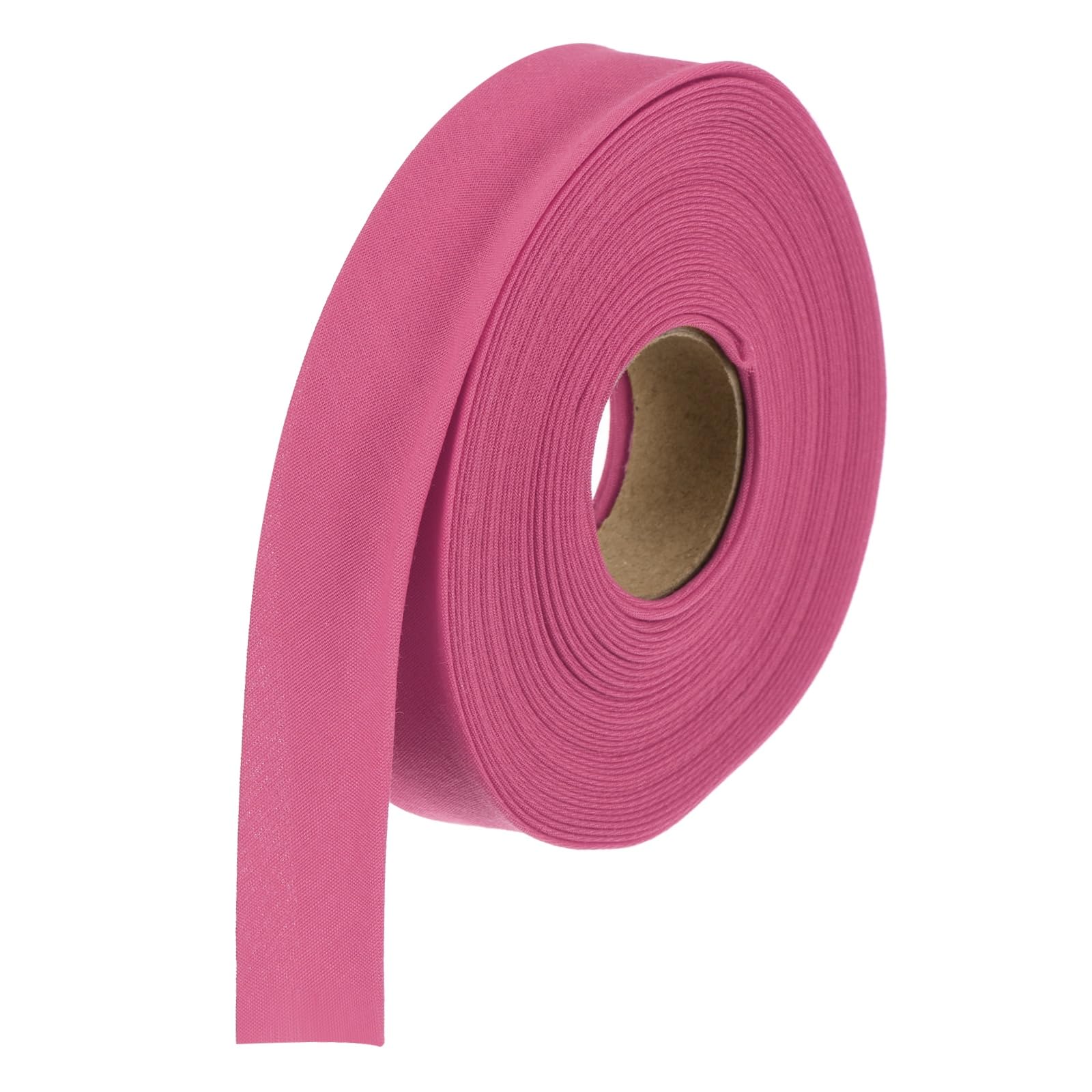 sourcing map 5/8 Inch Double Fold Bias Tape Polyester Continuous Bulk Bias Tape for Sewing Seaming Quilting Hemming Binding Crafts (Rose Red 6 Yards) — image 1