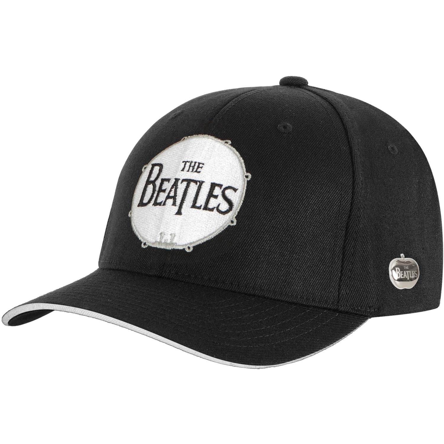 beatles drum logo adult baseball cap adjustable black