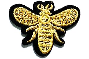 Nipitshop Patches Gold bee Sewing Patch