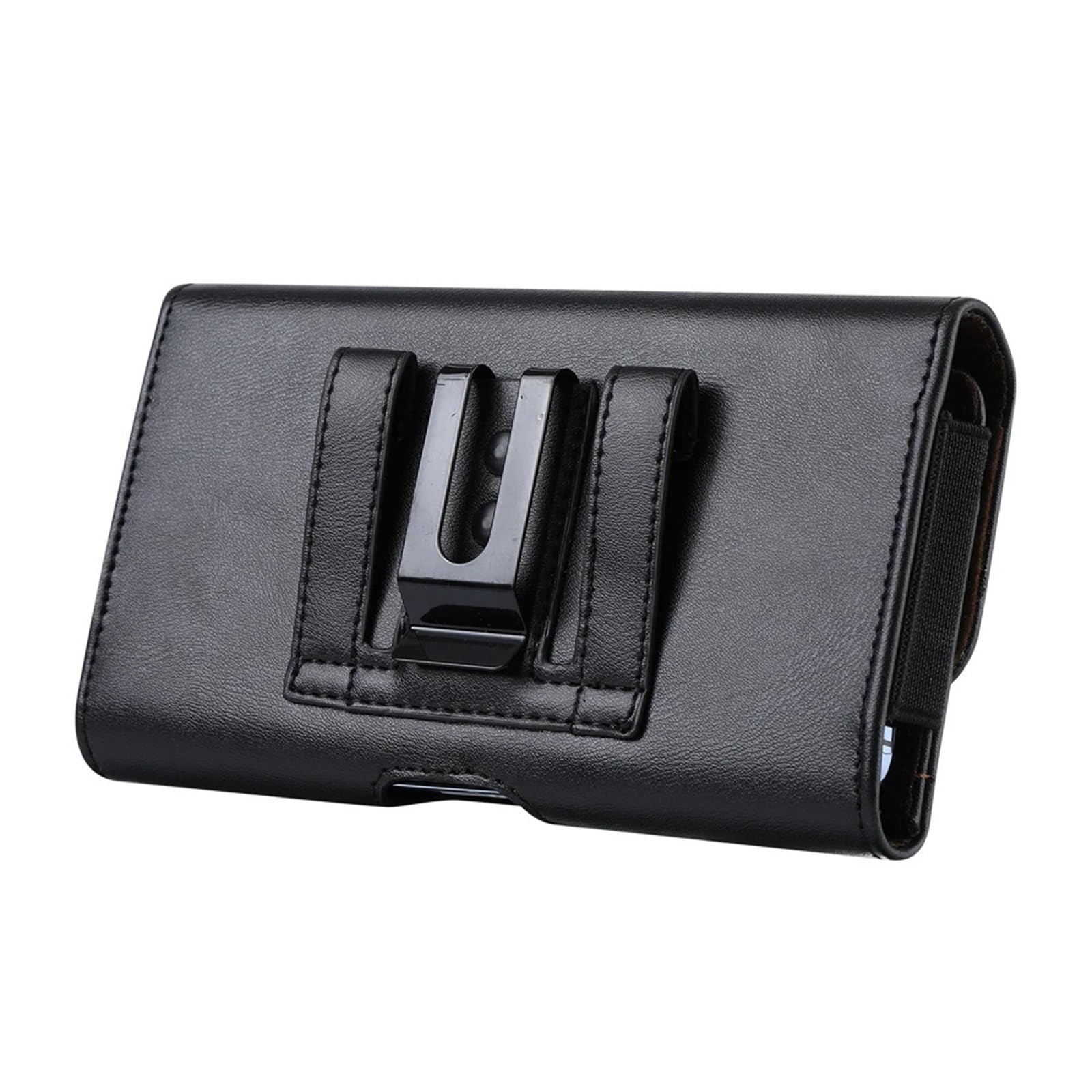 Phone Belt Pouch Universal Leather Holster Clip Case for Men Waist Bag Cover für Wandern, Camping(XL)